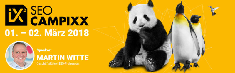 SEO Campixx 2018 in Berlin: Martin Witte als Speaker dabei